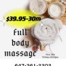 Mobile Massage services 50% off This week
